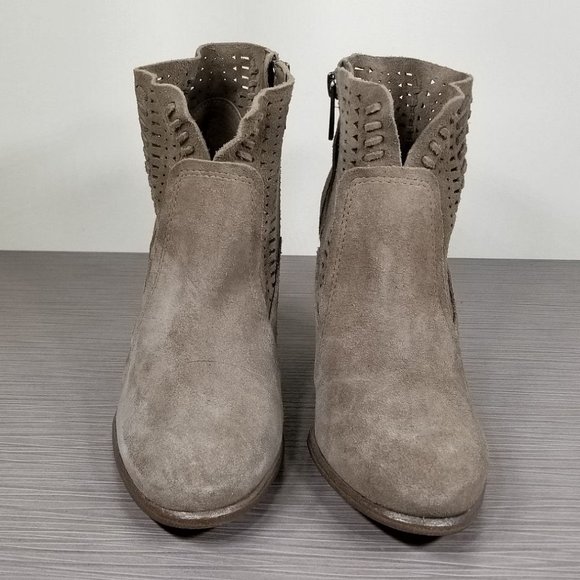 Vince Camuto Fenyia Bootie, Beige Suede, Womens Various Sizes - Picture 2 of 9